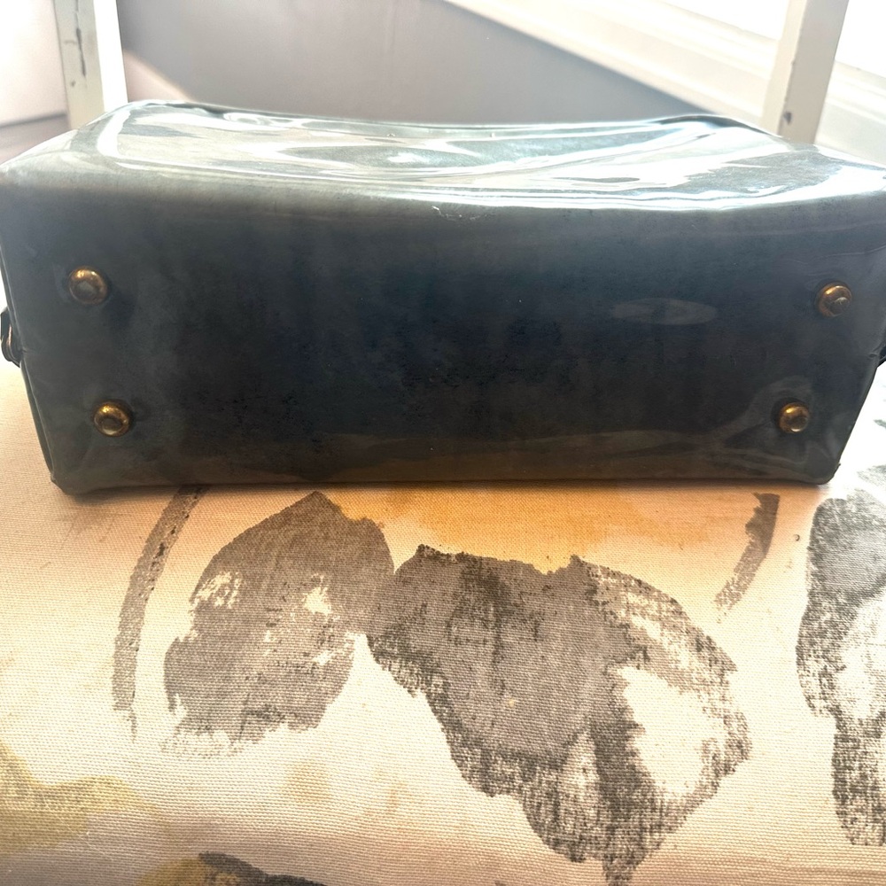 Verdi 1960s Gray Leather Vinyl Hand Bag - Picture 8 of 8